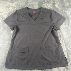 Grey‎ scrub top with pockets